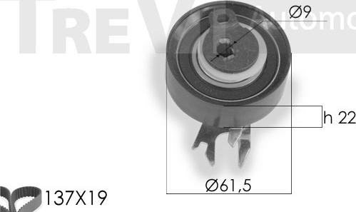 Trevi Automotive KD1159 - Vaxt kəməri dəsti furqanavto.az