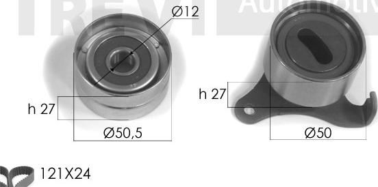 Trevi Automotive KD1156 - Vaxt kəməri dəsti furqanavto.az