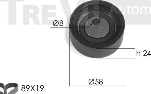 Trevi Automotive KD1137 - Vaxt kəməri dəsti furqanavto.az