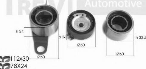 Trevi Automotive KD1391 - Vaxt kəməri dəsti furqanavto.az