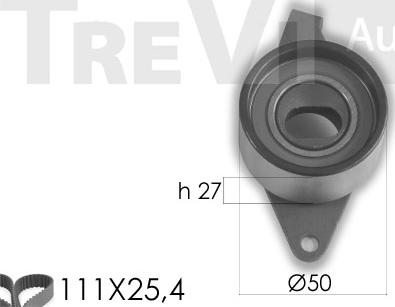 Trevi Automotive KD1361 - Vaxt kəməri dəsti furqanavto.az