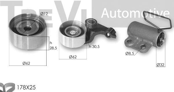 Trevi Automotive KD1388 - Vaxt kəməri dəsti furqanavto.az