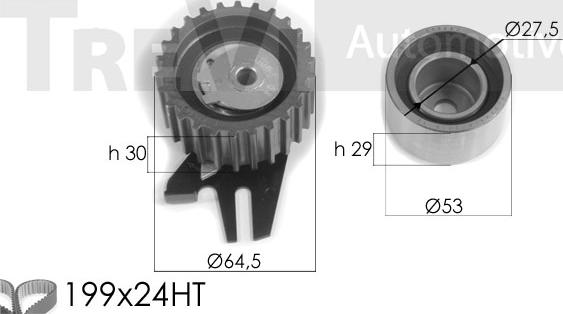 Trevi Automotive KD1330 - Vaxt kəməri dəsti furqanavto.az