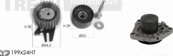 Trevi Automotive KD1331HP - Su Pompası və Vaxt Kəməri Dəsti furqanavto.az