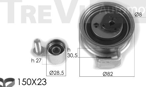 Trevi Automotive KD1327 - Vaxt kəməri dəsti furqanavto.az