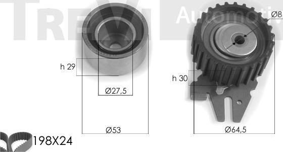 Trevi Automotive KD1251 - Vaxt kəməri dəsti furqanavto.az