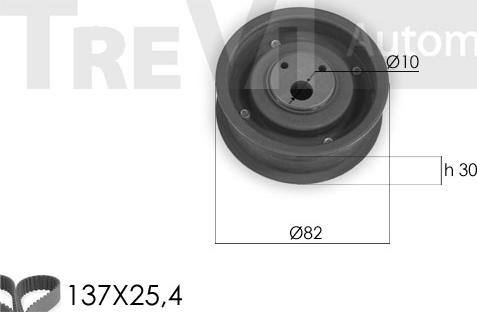 Trevi Automotive KD1265 - Vaxt kəməri dəsti furqanavto.az