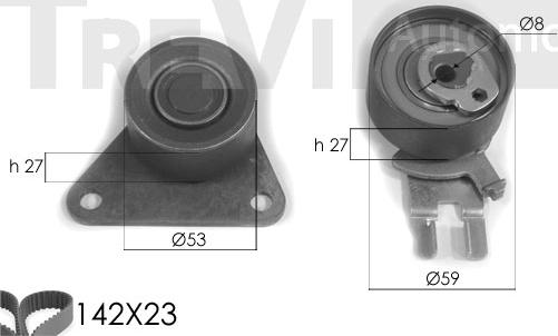 Trevi Automotive KD1237 - Vaxt kəməri dəsti furqanavto.az