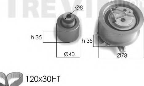 Trevi Automotive KD1221 - Vaxt kəməri dəsti furqanavto.az