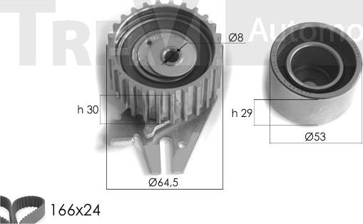 Trevi Automotive KD1223 - Vaxt kəməri dəsti furqanavto.az