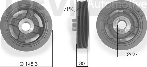 Trevi Automotive PC1096 - Kəmər kasnağı, krank mili furqanavto.az