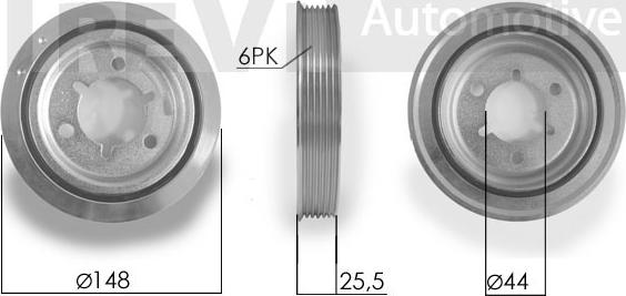 Trevi Automotive PC1093 - Kəmər kasnağı, krank mili furqanavto.az