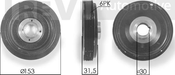 Trevi Automotive PC1060 - Kəmər kasnağı, krank mili furqanavto.az