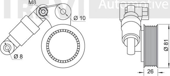 Trevi Automotive TA1450 - Kəmər Dartıcı, v-yivli kəmər furqanavto.az