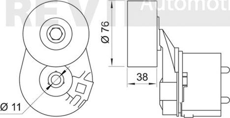 Trevi Automotive TA1568 - Kəmər Dartıcı, v-yivli kəmər furqanavto.az