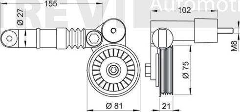 Trevi Automotive TA1515 - Kəmər Dartıcı, v-yivli kəmər furqanavto.az