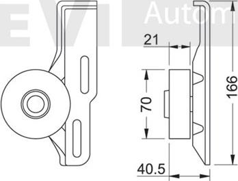 Trevi Automotive TA1016 - Yönləndirmə / Bələdçi Kasnağı, v-yivli kəmər furqanavto.az