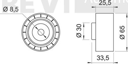 Trevi Automotive TA1189 - Yönləndirmə / Bələdçi Kasnağı, v-yivli kəmər furqanavto.az