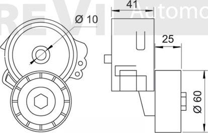 Trevi Automotive TA1236 - Kəmər Dartıcı, v-yivli kəmər furqanavto.az