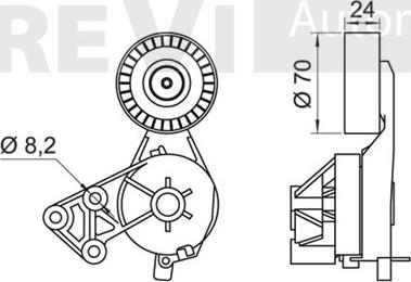 Trevi Automotive TA1750 - Kəmər Dartıcı, v-yivli kəmər furqanavto.az