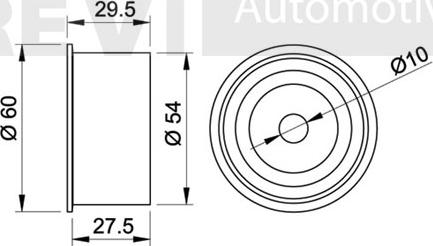 Trevi Automotive TD1498 - Yönləndirmə / Bələdçi kasnağı, vaxt kəməri furqanavto.az