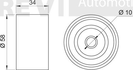 Trevi Automotive TD1478 - Yönləndirmə / Bələdçi kasnağı, vaxt kəməri furqanavto.az