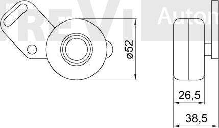 Trevi Automotive TD1693 - Gərginlik kasnağı, vaxt kəməri furqanavto.az