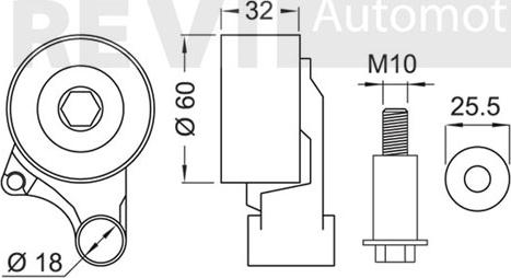 Trevi Automotive TD1649 - Gərginlik kasnağı, vaxt kəməri furqanavto.az