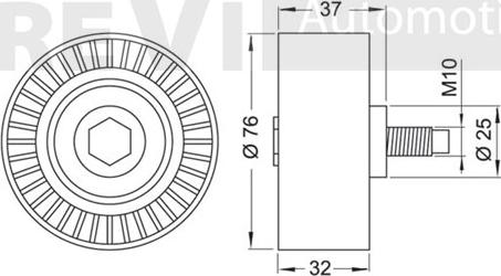 Trevi Automotive TD1638 - Yönləndirmə / Bələdçi kasnağı, vaxt kəməri furqanavto.az