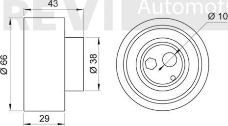 Trevi Automotive TD1091 - Gərginlik kasnağı, vaxt kəməri furqanavto.az