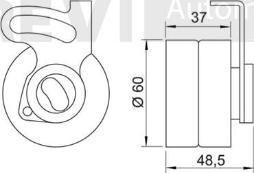 Trevi Automotive TD1003 - Gərginlik kasnağı, vaxt kəməri furqanavto.az