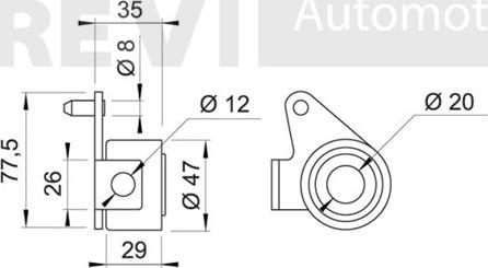 Trevi Automotive TD1151 - Gərginlik kasnağı, vaxt kəməri furqanavto.az