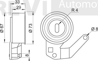 Trevi Automotive TD1112 - Gərginlik kasnağı, vaxt kəməri furqanavto.az