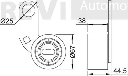 Trevi Automotive TD1354 - Gərginlik kasnağı, vaxt kəməri furqanavto.az