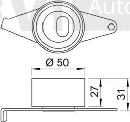 Trevi Automotive TD1367 - Gərginlik kasnağı, vaxt kəməri furqanavto.az