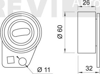 Trevi Automotive TD1302 - Gərginlik kasnağı, vaxt kəməri furqanavto.az