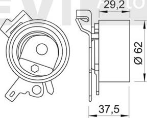 Trevi Automotive TD1335 - Gərginlik kasnağı, vaxt kəməri furqanavto.az