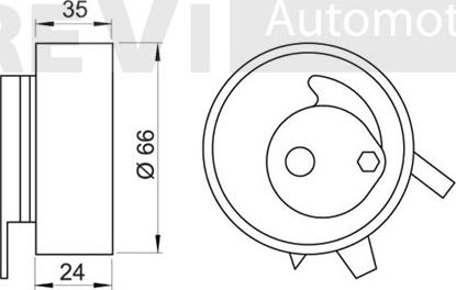 Trevi Automotive TD1258 - Gərginlik kasnağı, vaxt kəməri furqanavto.az