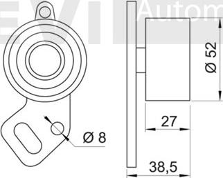 Trevi Automotive TD1252 - Gərginlik kasnağı, vaxt kəməri furqanavto.az