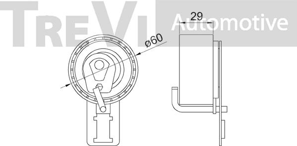 Trevi Automotive TD1760 - Gərginlik kasnağı, vaxt kəməri furqanavto.az