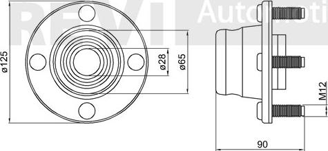 Trevi Automotive WB1495 - Təkər qovşağı, podşipnik dəsti furqanavto.az