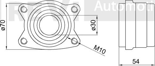 Trevi Automotive WB1481 - Təkər qovşağı, podşipnik dəsti furqanavto.az