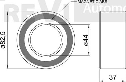 Trevi Automotive WB1531 - Təkər qovşağı, podşipnik dəsti furqanavto.az