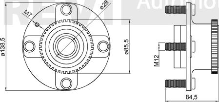 Trevi Automotive WB1131 - Təkər qovşağı, podşipnik dəsti furqanavto.az