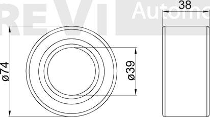 Trevi Automotive WB1201 - Təkər qovşağı, podşipnik dəsti furqanavto.az