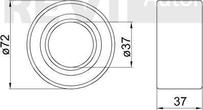 Trevi Automotive WB1208 - Təkər qovşağı, podşipnik dəsti furqanavto.az