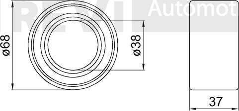 Trevi Automotive WB1286 - Təkər qovşağı, podşipnik dəsti furqanavto.az