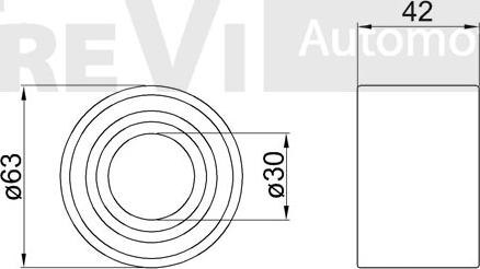 Trevi Automotive WB1237 - Təkər qovşağı, podşipnik dəsti furqanavto.az