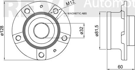 Trevi Automotive WB1731 - Təkər qovşağı, podşipnik dəsti furqanavto.az