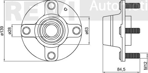 Trevi Automotive WB1774 - Təkər qovşağı, podşipnik dəsti furqanavto.az